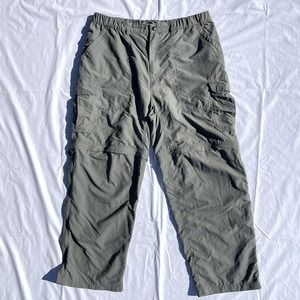 REI Men’s XL Length 30 Gray Nylon Convertible Hiking Pants Zip Off Shorts